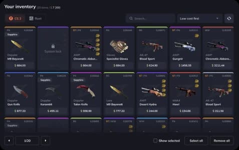 Select skins